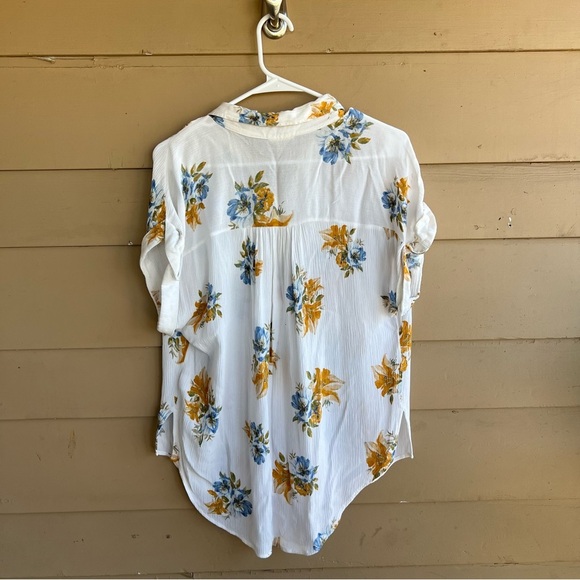 A.N.A. Floral Button Down Shirt - Size M - Lightweight Summer Spring - Picture 5 of 6